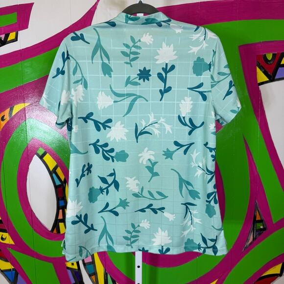 Nike Dri-Fit, Floral V-Neck Shirt. Size Large. In excellent condition! - Picture 5 of 5